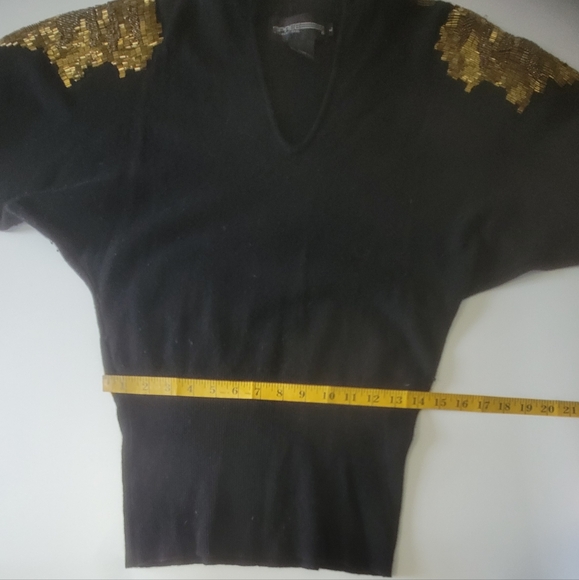 Spree International Gold Beaded Lambswool Large sweater - Picture 9 of 9